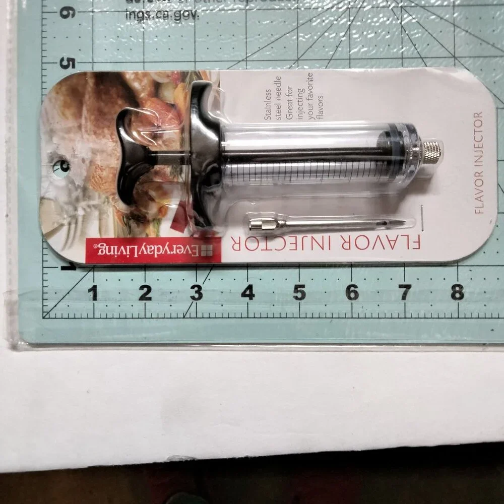 Everyday Living Flavor Injector Stainless Steel BBQ Baster Marinade